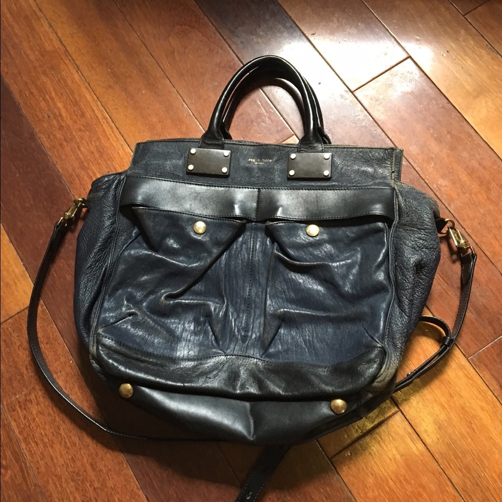 Rag & Bone Navy and Black Pilot bag